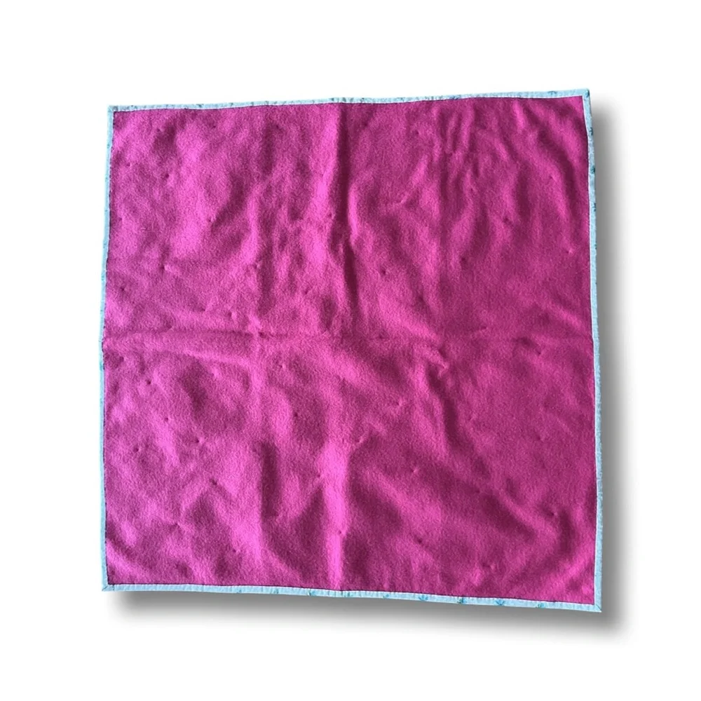 Handmade Baby Cotton Crazy Quilt with Vintage and Batik Fabrics